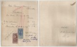 Romania, Peter Taugner, comerciant, Factura, Tomnatic, 1927