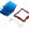 Radiator extrudat, aluminiu, 23mm x 23mm, albastru, Advanced Thermal Solutions - ATS-50230G-C1-R0