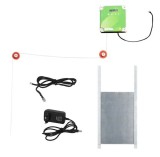 Ușă automată pentru cocă de pui, set complet incluz&acirc;nd ușă culisantă 30 x 40 cm