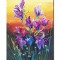 Tablou cu irisi pictat manual, 40x30cm acril pe panza in relief efect 3D, Kenny Varniote
