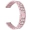 Curea otel, compatibila Amazfit GTS 4, telescoape Quick Release, Pink Rose Diaomond