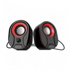 Boxe Audio Astrum SU115 2.0 CH, 3W Negru/Rosu