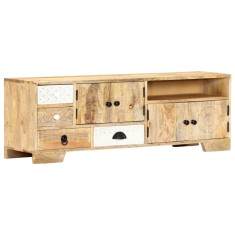 Comoda TV, 120 x 30 x 40 cm, lemn masiv de mango