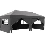Outsunny Pavilion cca. 6x3 m Stabil Rezistent la iarnă Pop-up pavillon pliabil cu ferestre, ușă cu fermoar, pereți laterali, protecție UV | Aosom Roma