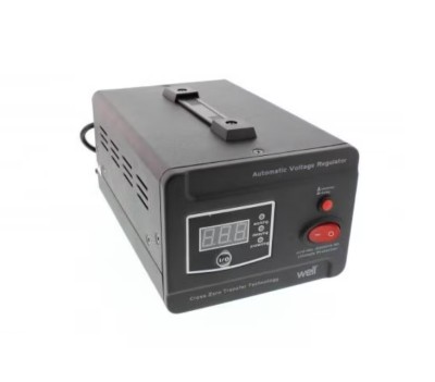 Stabilizator automat de tensiune cu releu 2000VA Well foto