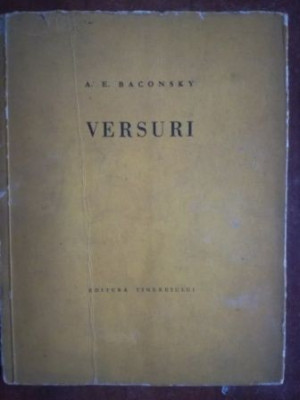 Versuri- A. E. Baconsky foto