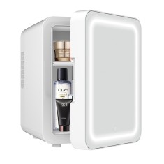 Mini frigider cosmetice, Flippy, dubla functie de incalzire/racire, portabil, 12L, alb foto