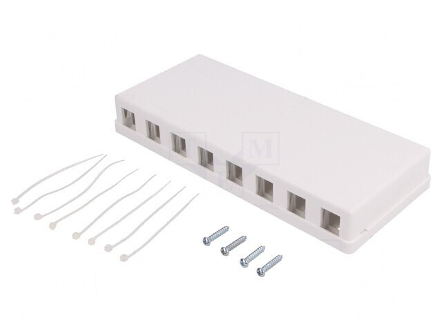 Soclu RJ45 Keystone Alb Murale Mamă