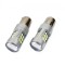 Set becuri auto cu LED CANBUS P21W BA15S 24 SMD 6.2W Alb 12/24V