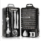 Set surubelnite precizie, 115 bucati, Pentru computer/ceas/telefon Xiaomi, Gri, Oem