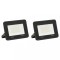 vidaXL Proiectoare cu LED, 30 W, 2 buc., alb cald