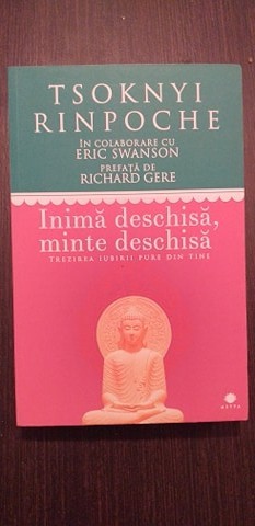 INIMA, DESCHISA MINTE DESCHISA - TREZIREA IUBIRII PURE DIN TINE TSOKNYI RINPOCHE