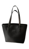 Geanta Tote Mare cu Fermoar, Design Retro si Textura Eleganta, Oem