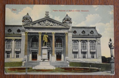 CP Iasi Jasi Jassy Teatrul National si Statuia Vasile Alecsandri foto