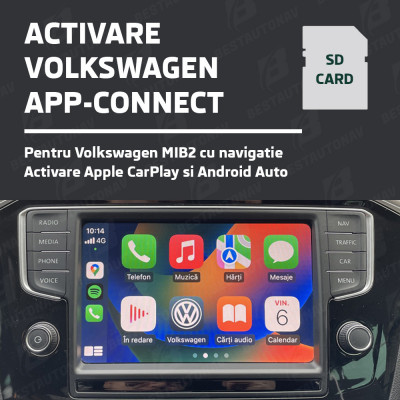 Activare App-Connect Apple CarPlay Android Auto Volkswagen Golf 7 (2015-2019) foto