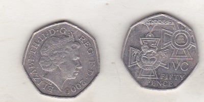 bnk mnd Marea Britanie Anglia 50 pence 2006 - comemorativa foto