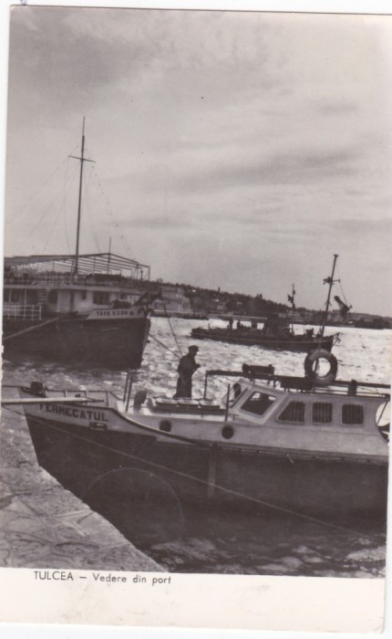 AMS - ILUSTRATA 1233, TULCEA - VEDERE DIN PORT, ANUL 1962