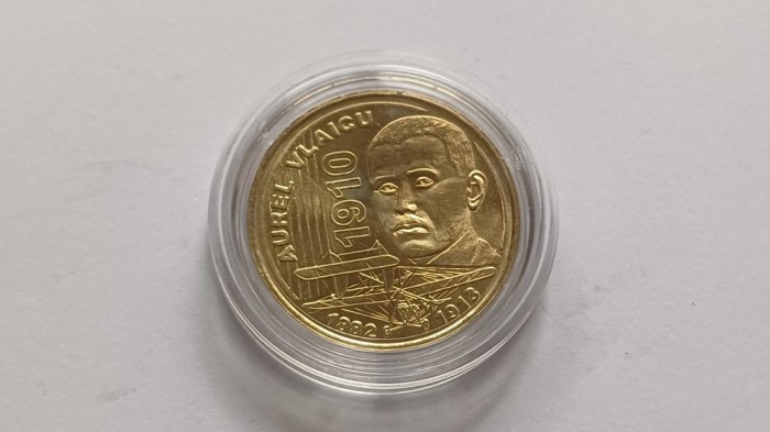 Romania - 50 bani 2010 Aurel Vlaicu- necirculata in capsula.