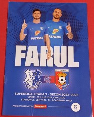 Program meci fotbal FARUL CONSTANTA - CHINDIA TARGOVISTE (29.07.2022)