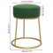 Taburet rotund, verde, catifea - 6
