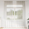 VidaXL Perdele cu perdele 2 pcs Crem Poliester
