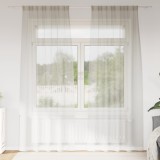 vidaXL Perdele cu perdele 2 pcs Crem 140 x 225 cm Poliester
