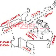 Conducta presiune variabila,aer conditionat VW SHARAN (7M8, 7M9, 7M6) (1995 - 2010) METZGER 2360021