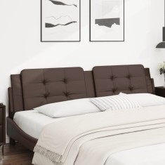 vidaXL Pernă pentru tăblie pat, Zadar, maro, 200 cm, piele artificială 374885
