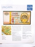 Rară! Ungaria 2000 Forint 2000 UNC Millennium,bancnota din imagini &icirc;n cartonul de prezentare la cel mai mic preț