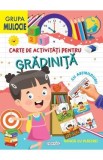 Carte de activitati pentru gradinita, grupa mijlocie, cu abtibilduri, ilustrata color, Autor Anonim