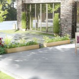 Cumpara ieftin Jardiniere de grădină, 2 buc., 200x31x31 cm, lemn masiv de pin