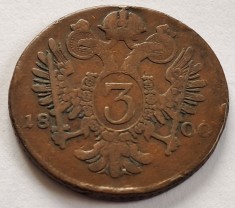 Austria, 3 Kreuzer 1800
