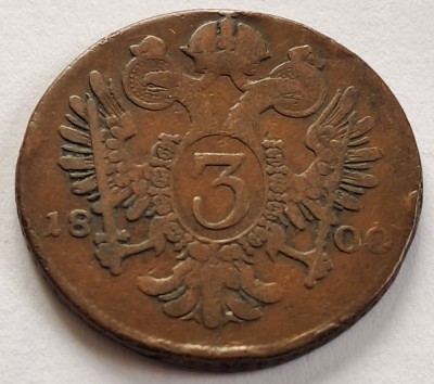 Austria, 3 Kreuzer 1800 foto