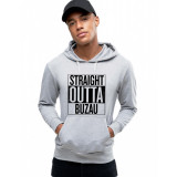 Hanorac Barbati Gri - Straight Outta Buzau - 2XL