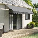 vidaXL P&acirc;nză fald copertină de rezervă, dungi antracit, 3 m 367762