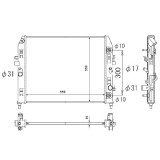 Radiator racire Mazda Mx-5 (Nc), 10.2005-2015, Motorizare 1, 8 93kw; 2, 0 118kw Benzina, tip climatizare Cu/fara AC, cutie Manuala, diametru intrare/