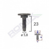 SURUB FIXARE ALFA ROMEO/FIAT/CITROEN 5.8X23MM - NEGRU SET 5 BUC, ROMIX