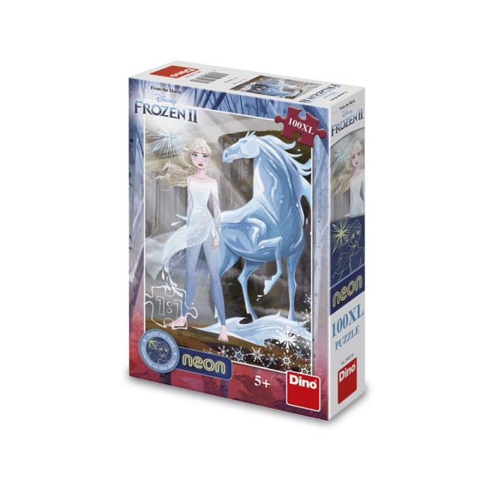 Puzzle 100 piese, neon, Frozen &ndash; DINO TOYS