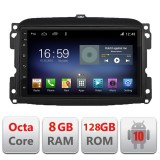 Navigatie Android Fiat 500 2015-2021, 8GB RAM, 128GB, 4G LTE si GPS