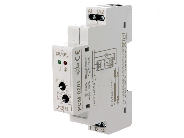 Timer Programabil PCM-02/U SPDT 250VAC 16A