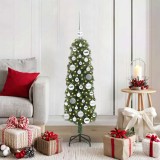 VidaXL Brad de Crăciun artificial Verde 120 cm PVC și oțel și plastic 3394926