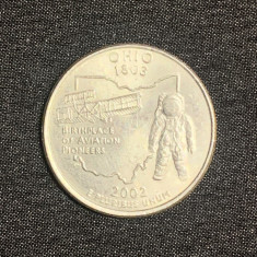 Moneda jubiliară quarter dollar 2002 Ohio
