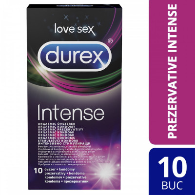 Prezervative Durex Intense Orgasmic 10 bucati foto