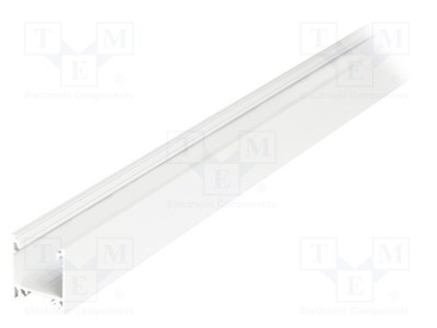 Profil aluminiu de suprafață pentru module LED, alb, 2m TOPMET LINEA20 foto