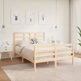 vidaXL Cadru de pat, 140x190 cm, lemn masiv 3105840