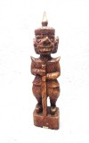 Sculptura lemn teac THAILANDA Gardian Templu 43 cm. Sud Est ASIA