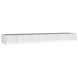 Cumpara ieftin Cusca pentru iepuri, 5 panouri, 541x109x54 cm, fier galvanizat