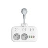 Prelungitor LDNIO SE2435, 2 prize, 3 X USB-A, 1X USB-C, incarcare rapida QC 3.0, 10A