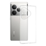 Husa tpu pentru realme gt 6 / gt 6t, ultra-slim, pro complet, transparenta