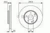 Disc frana MERCEDES C-CLASS T-Model (S203) (2001 - 2007) BOSCH 0 986 479 R79